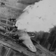 The moment that Whizzer II is struck by flak over Yugoslavia (US Air Force)